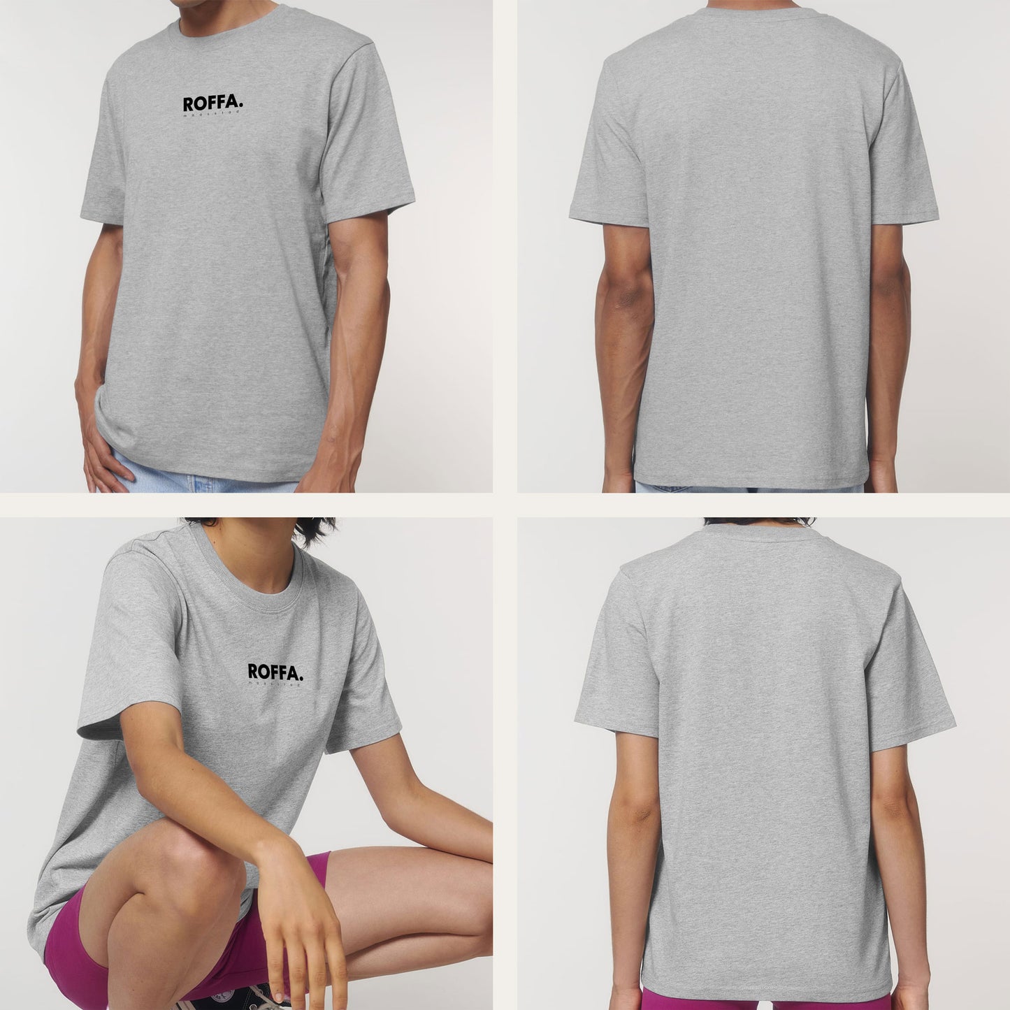 ROFFA. t-shirt heavy - 100% organisch katoen - logo groot