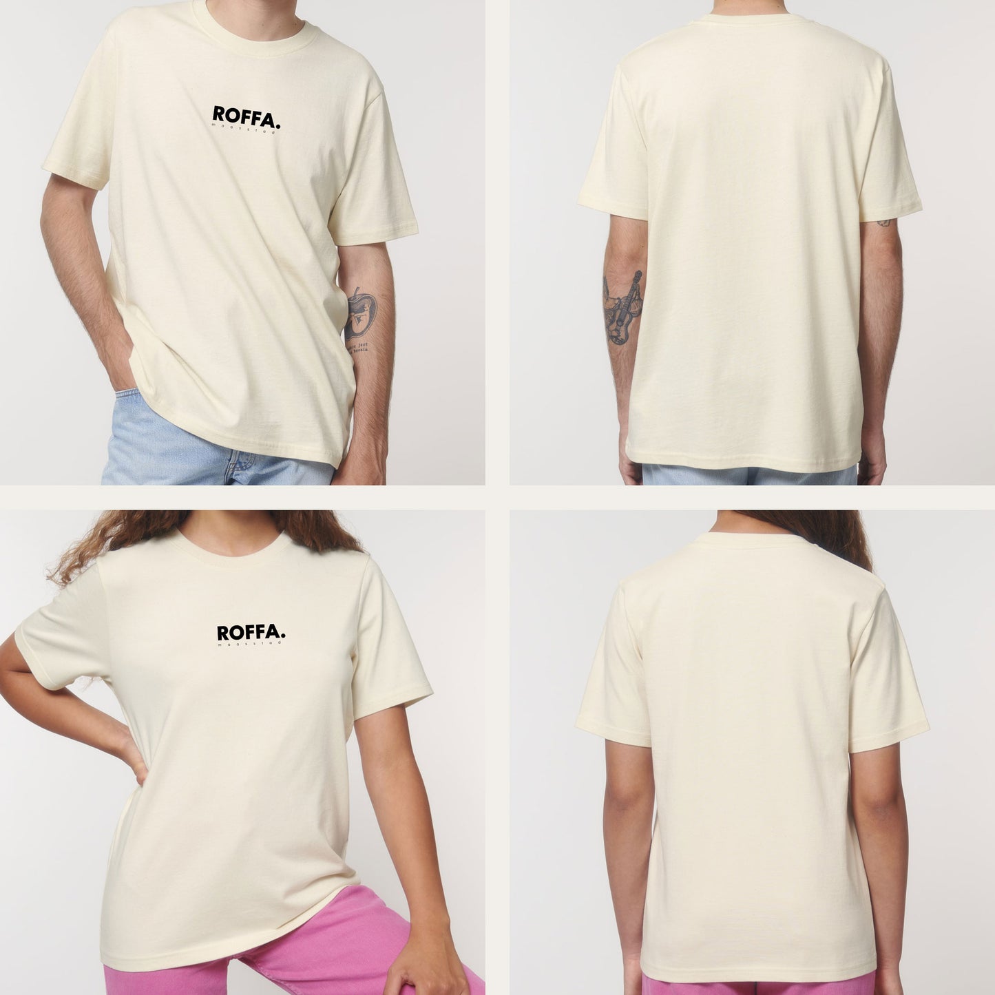 ROFFA. t-shirt regular - 100% organisch katoen - logo groot