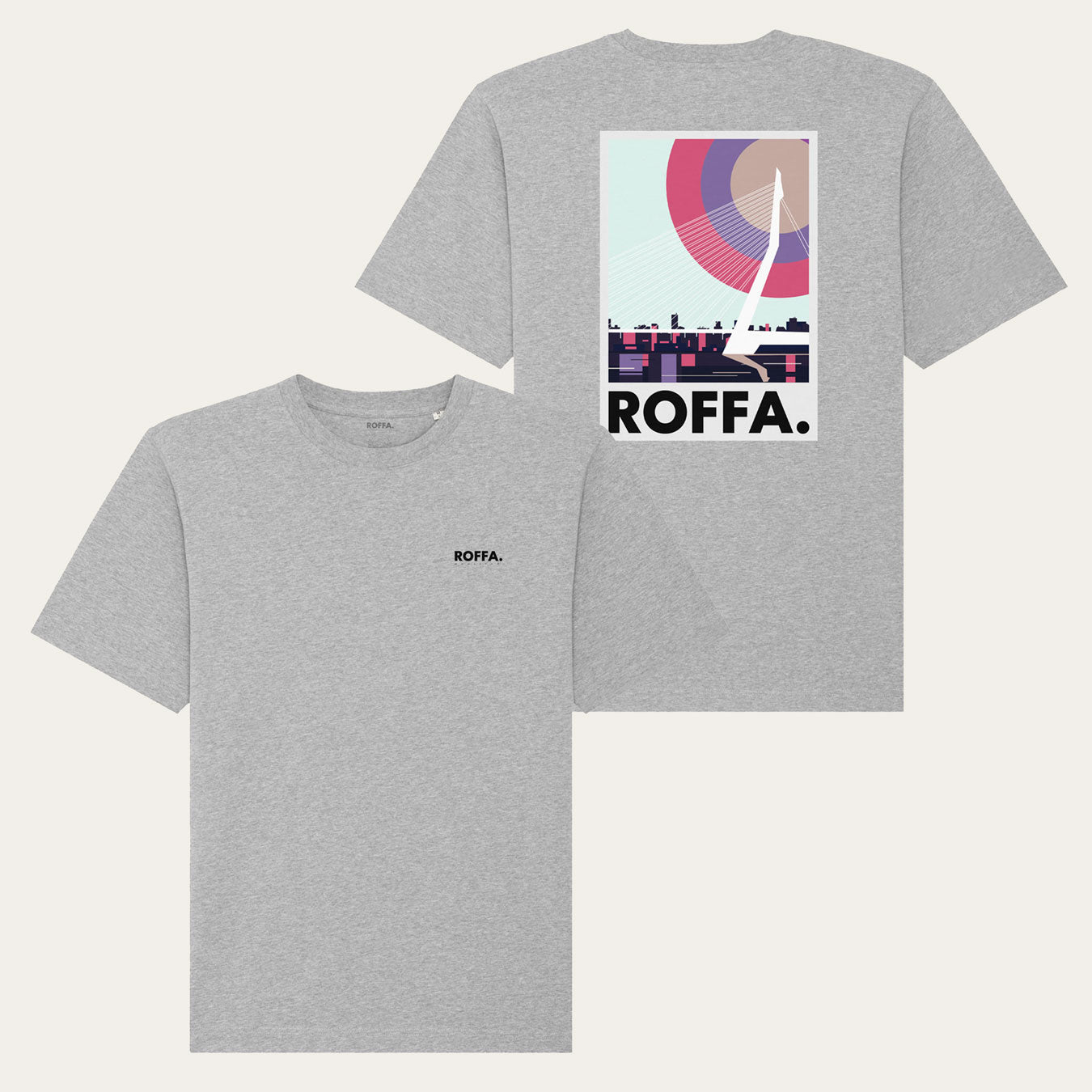 ROFFA. heavy t-shirt oversized - de Zwaan - 100% organisch katoen