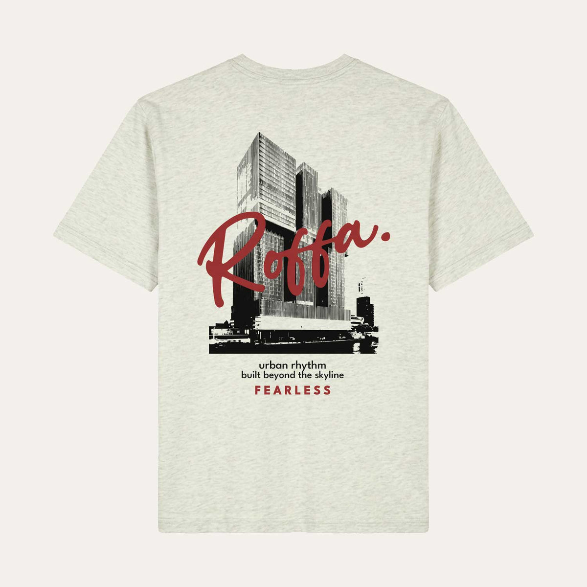 ROFFA. washed oversized t-shirt korrel grijs - Fearless