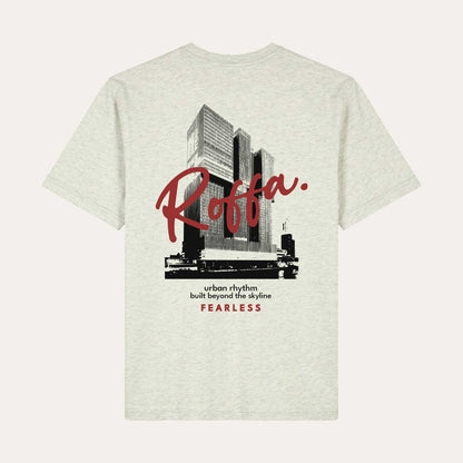 ROFFA. washed oversized t-shirt korrel grijs - Fearless