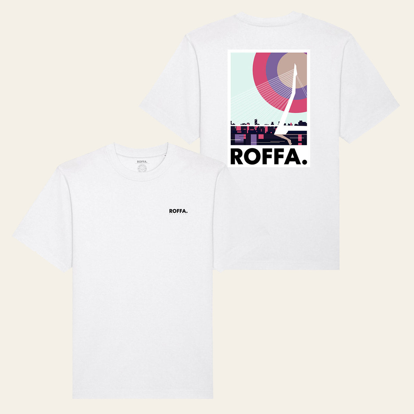 ROFFA. heavy t-shirt oversized - de Zwaan - 100% organisch katoen