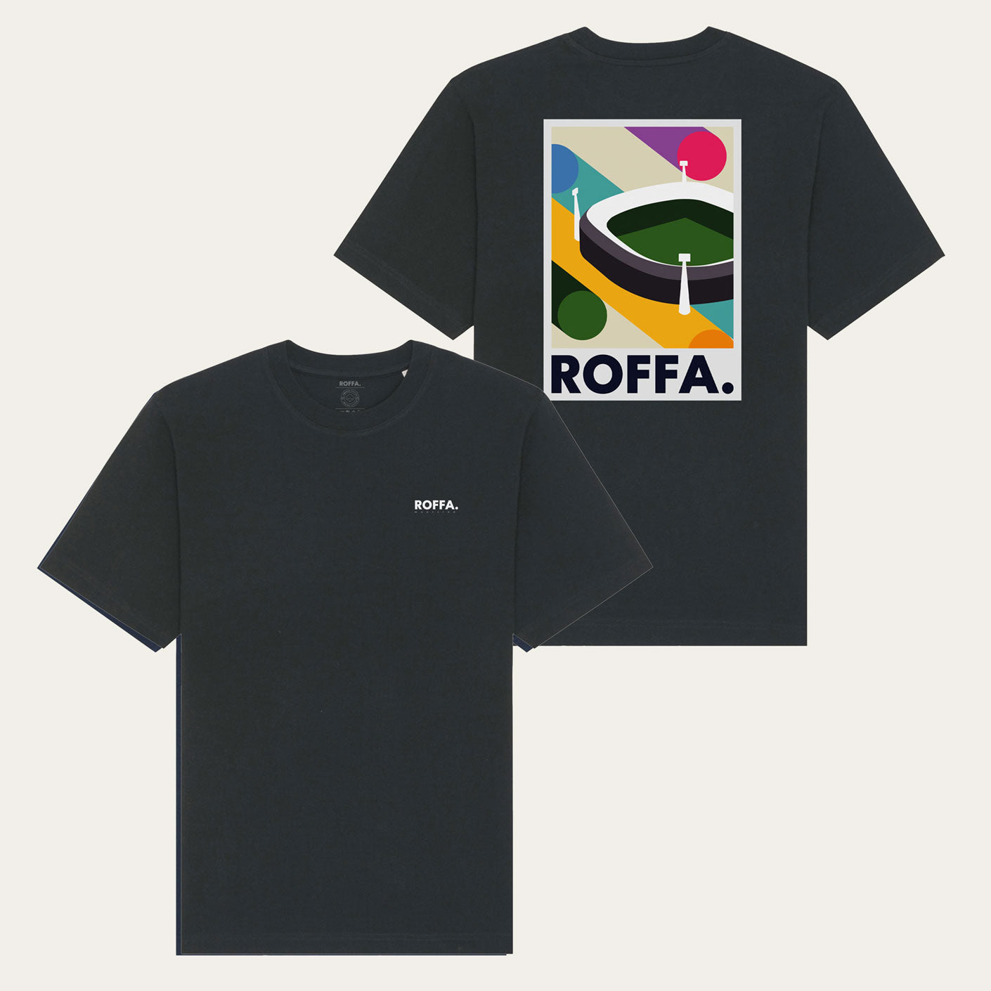 ROFFA. heavy t-shirt oversized - de Kuip - 100% organisch katoen