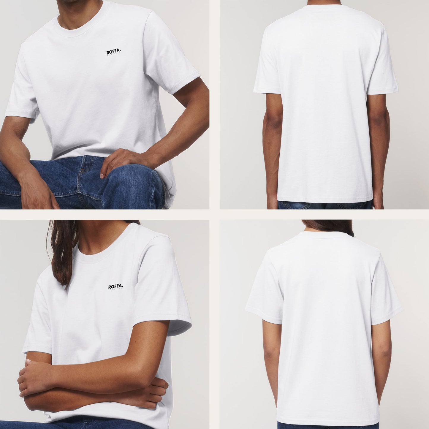 ROFFA. t-shirt heavy - 100% organisch katoen - logo links