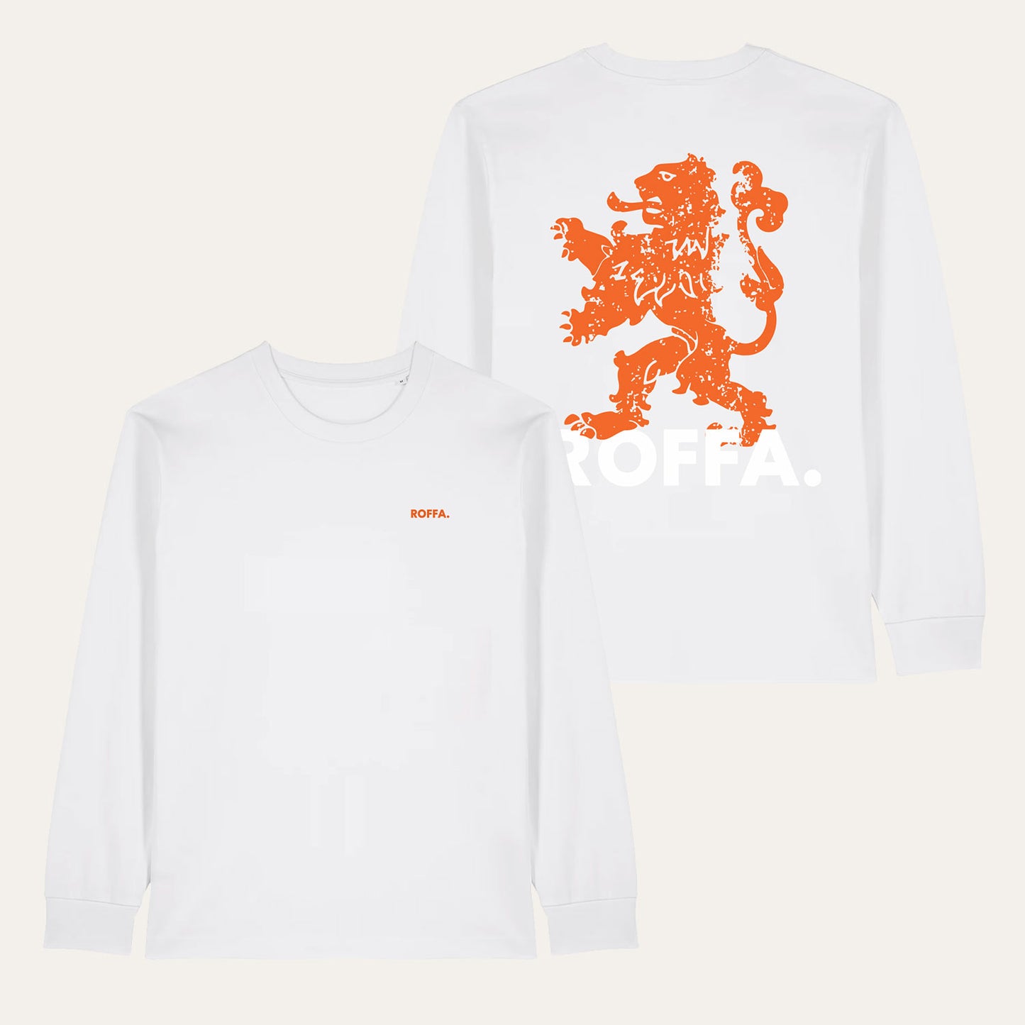ROFFA. t-shirt oversized long sleeve - WK '26 - Oranje leeuw