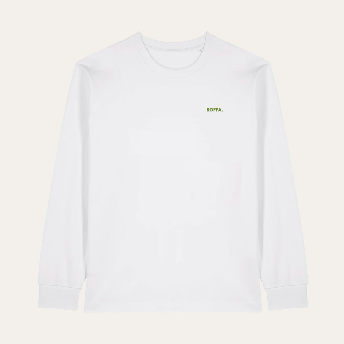 ROFFA. heavy t-shirt long sleeve oversized wit - Sunblessed