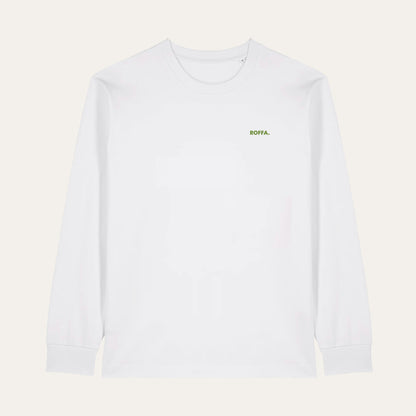 ROFFA. heavy t-shirt long sleeve oversized wit - Sunblessed