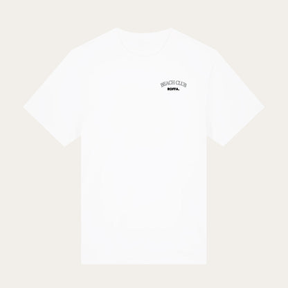 ROFFA. oversized t-shirt wit - Beach Club - 100% organisch katoen