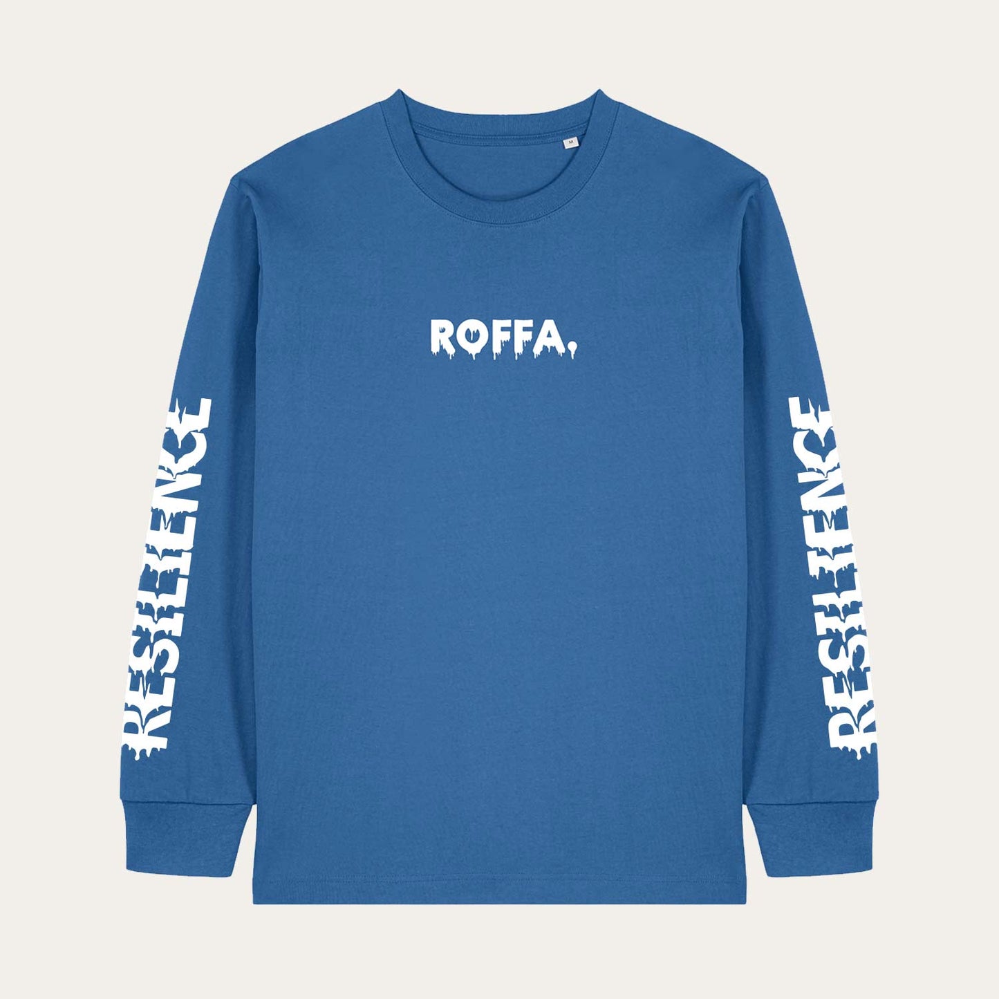 ROFFA. heavy t-shirt long sleeve oversized - Frozen resilience