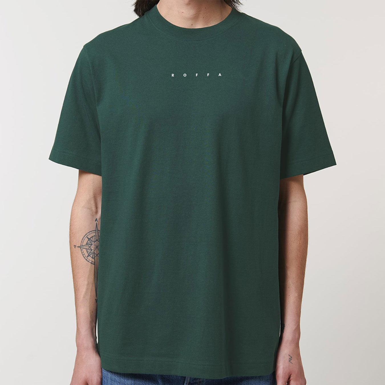 ROFFA. heavy t-shirt oversized - gespreid - 100% organisch katoen