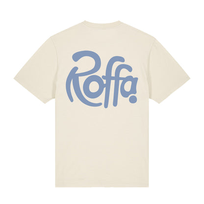 ROFFA. heavy t-shirt oversized - City Blue - 100% organisch katoen