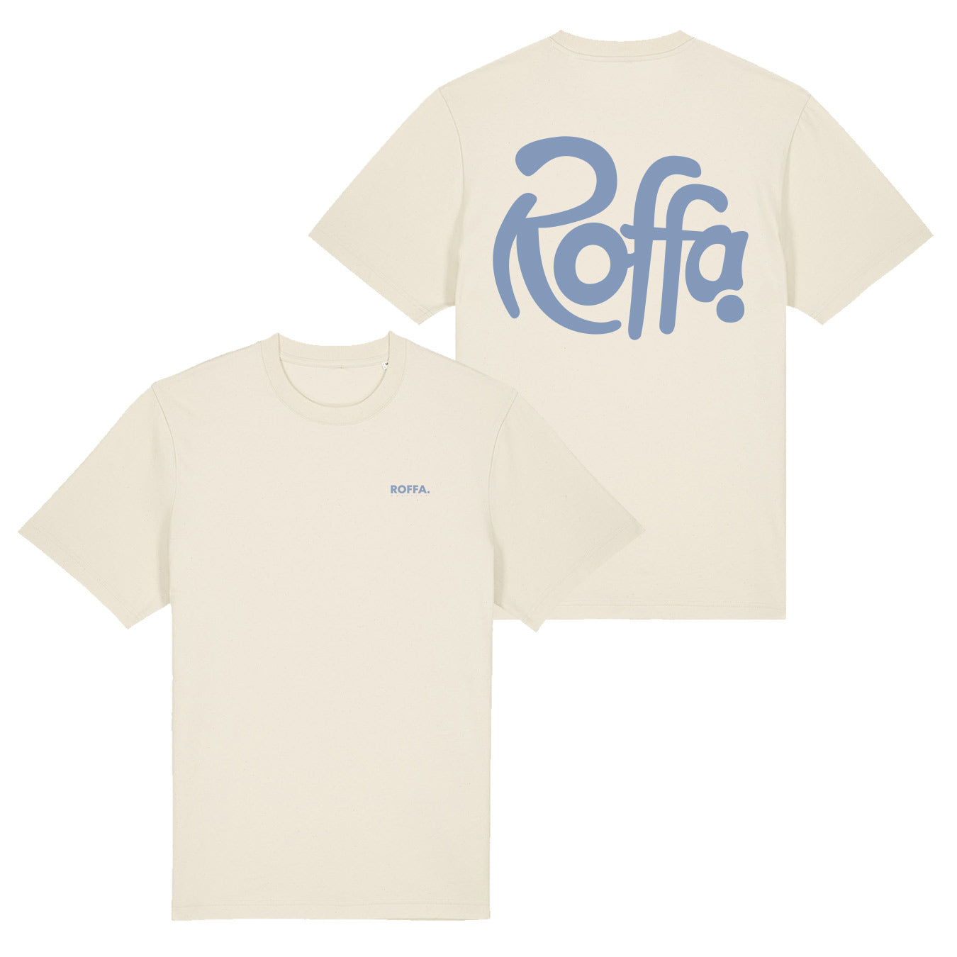 ROFFA. heavy t-shirt oversized - City Blue - 100% organisch katoen
