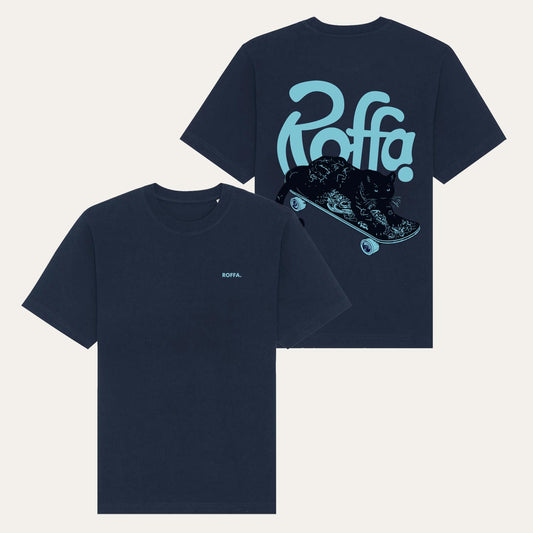 ROFFA. oversized t-shirt navy - Blue panthera