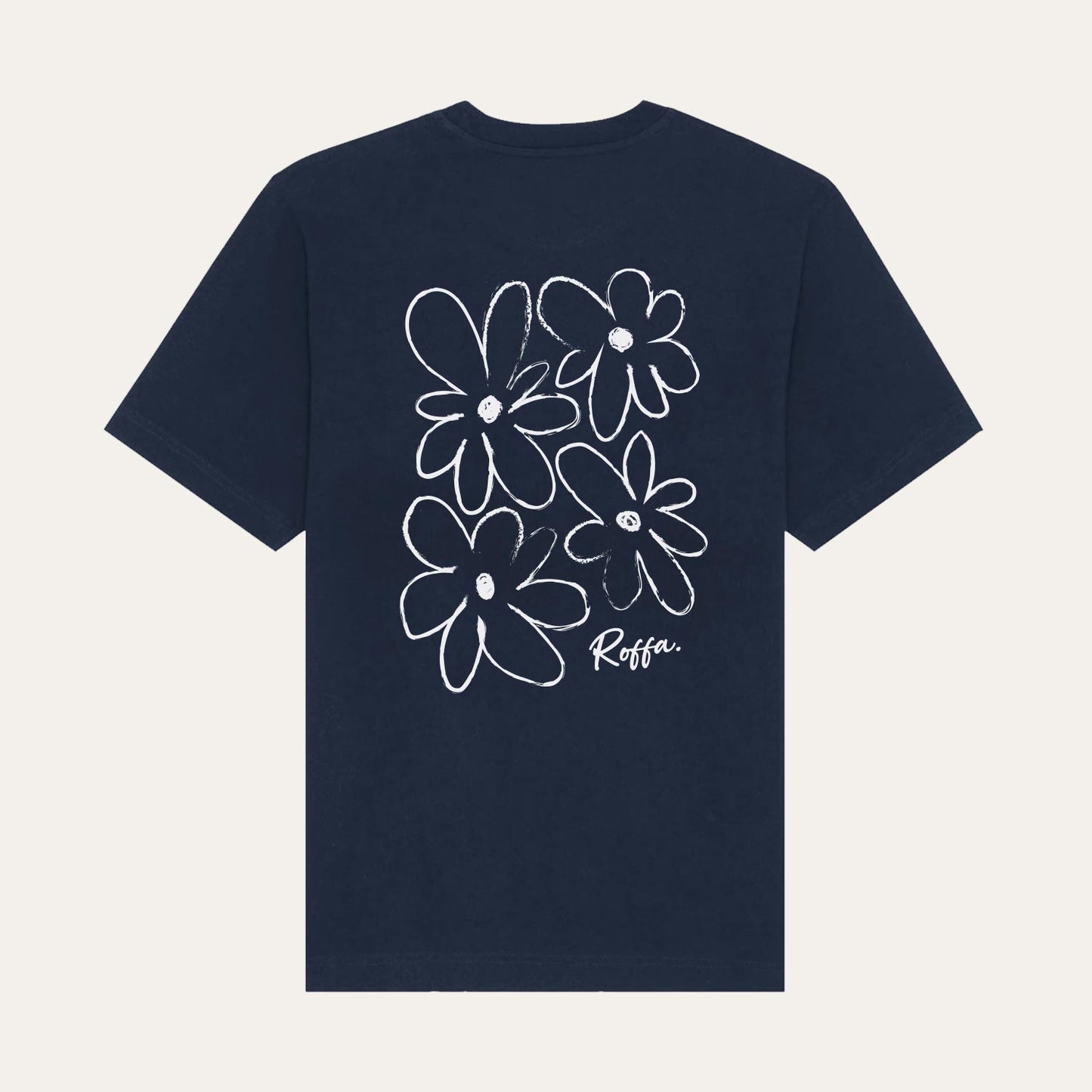 ROFFA. oversized t-shirt - Outline flowers