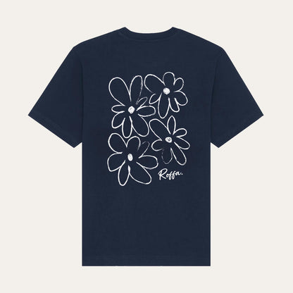 ROFFA. oversized t-shirt - Outline flowers