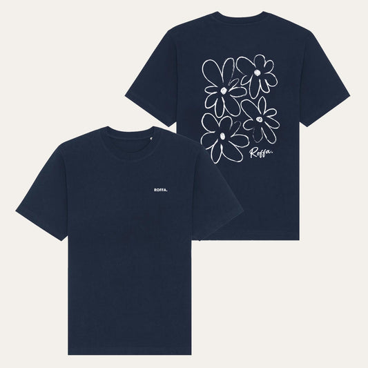 ROFFA. oversized t-shirt - Outline flowers