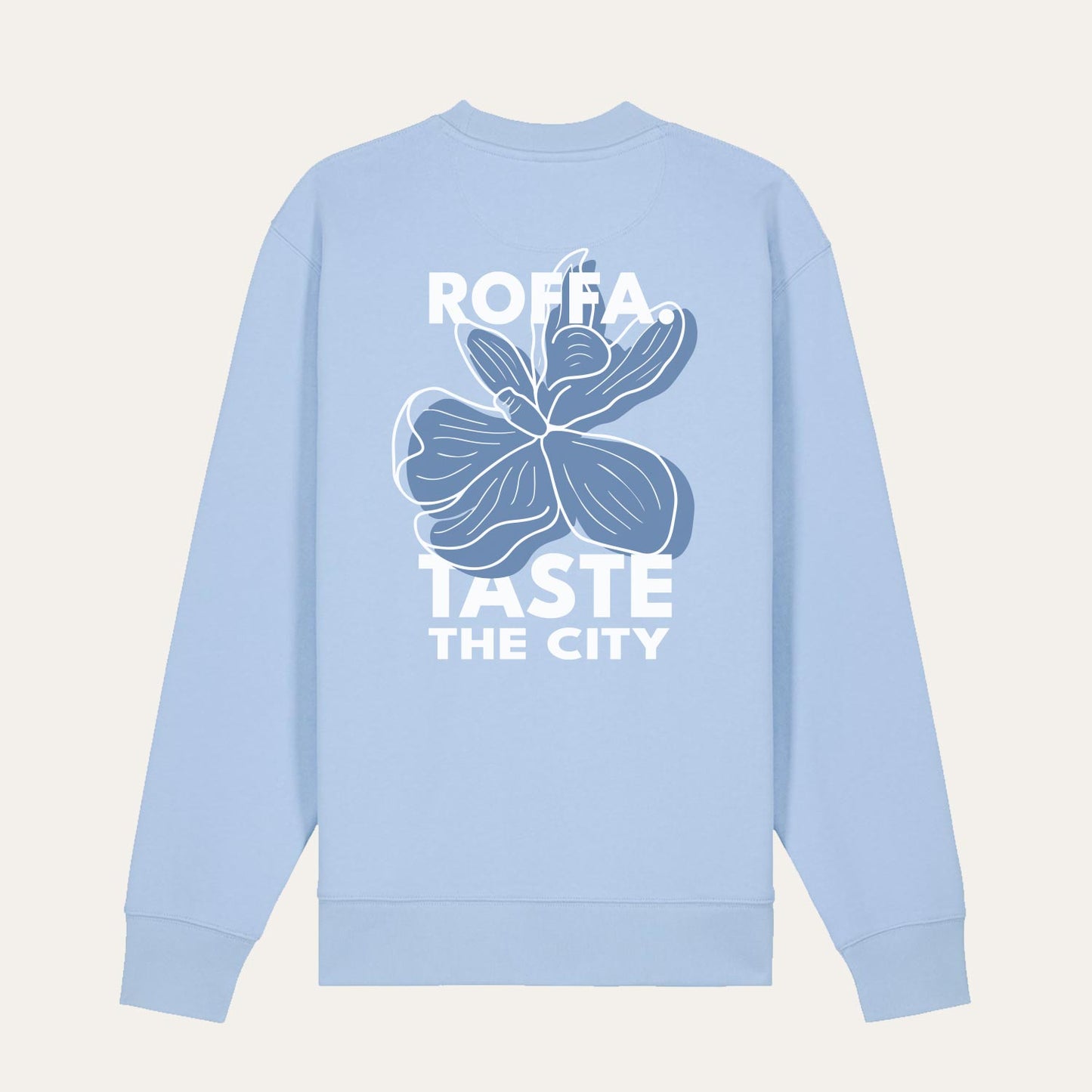 ROFFA. sweater comfort licht blauw - Taste the city