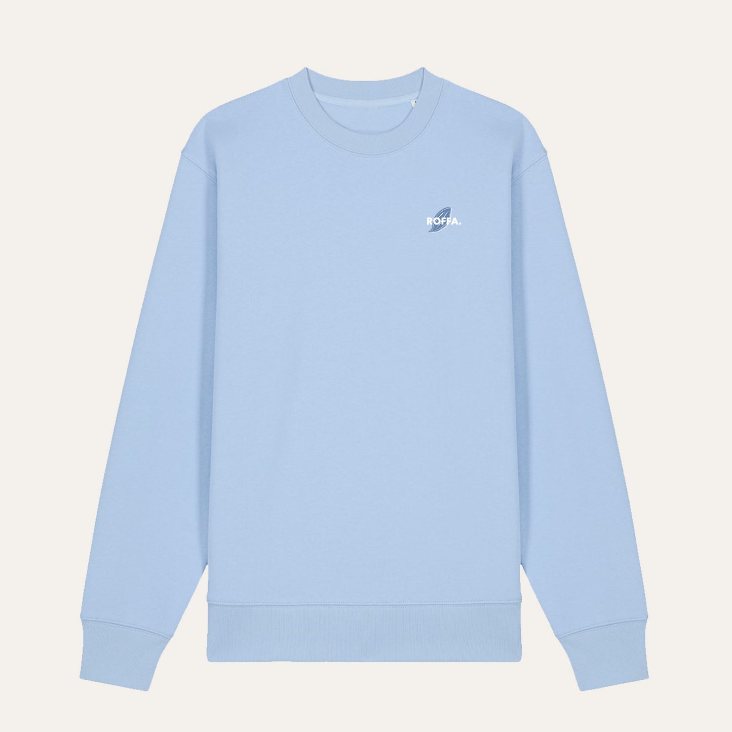 ROFFA. sweater comfort licht blauw - Taste the city