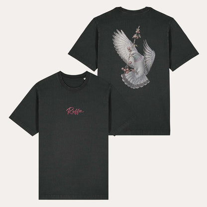 ROFFA. washed oversized t-shirt zwart - Paloma Kora