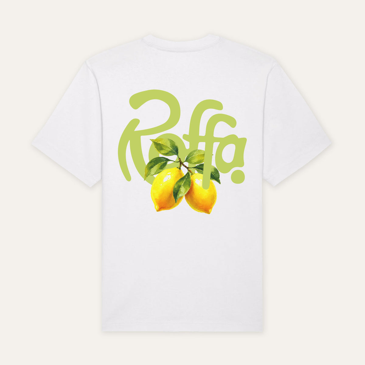 ROFFA. oversized t-shirt wit - Lemoni