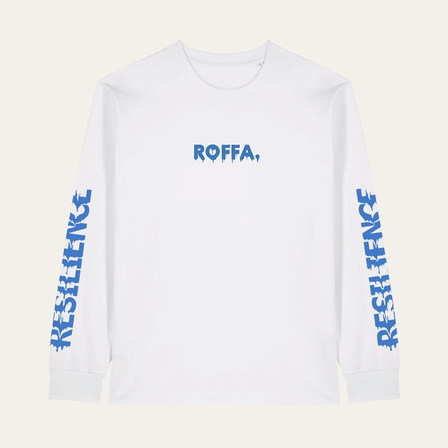 ROFFA. heavy t-shirt long sleeve oversized - Frozen resilience