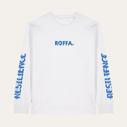 ROFFA. heavy t-shirt long sleeve oversized - Frozen resilience