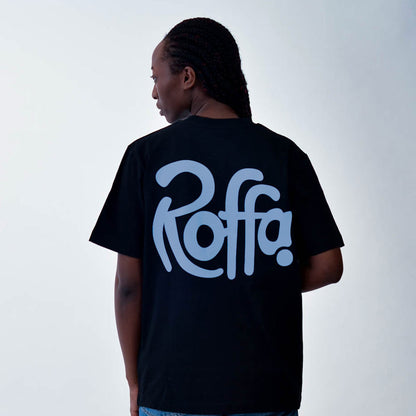 ROFFA. heavy t-shirt oversized - City Blue - 100% organisch katoen