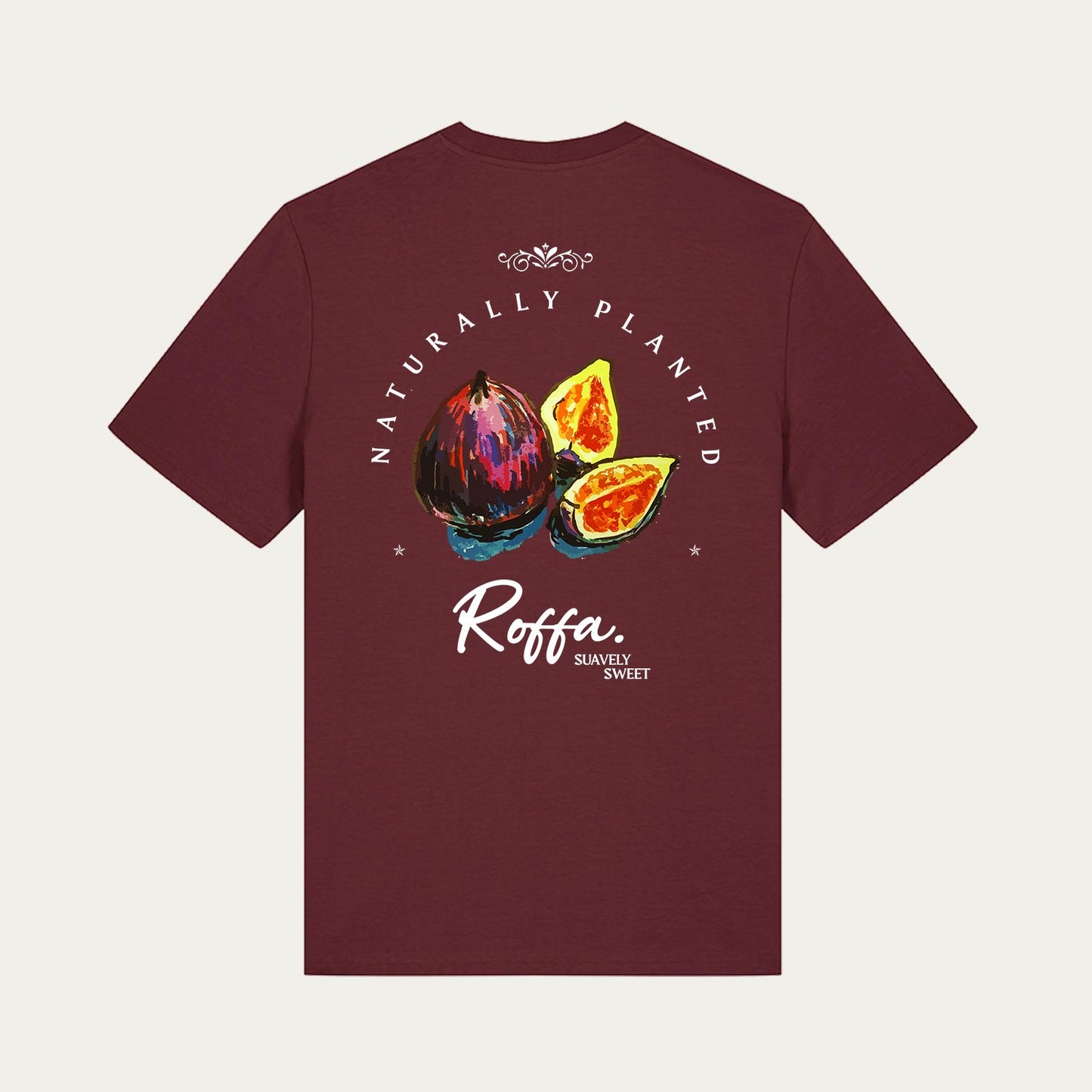 ROFFA. t-shirt regular - Vijgen - 100% organisch katoen