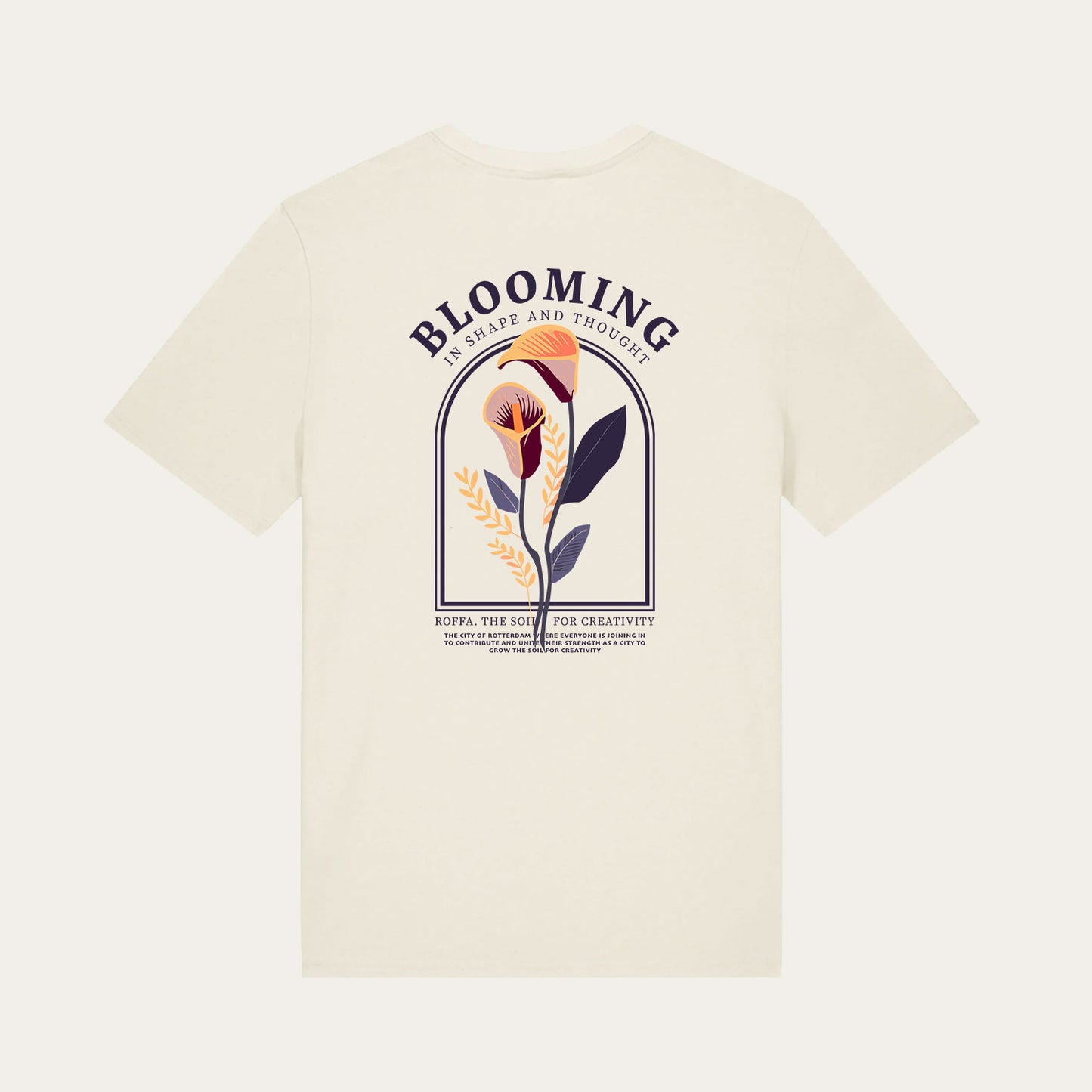 ROFFA. t-shirt regular - BLOOMING - 100% organisch katoen