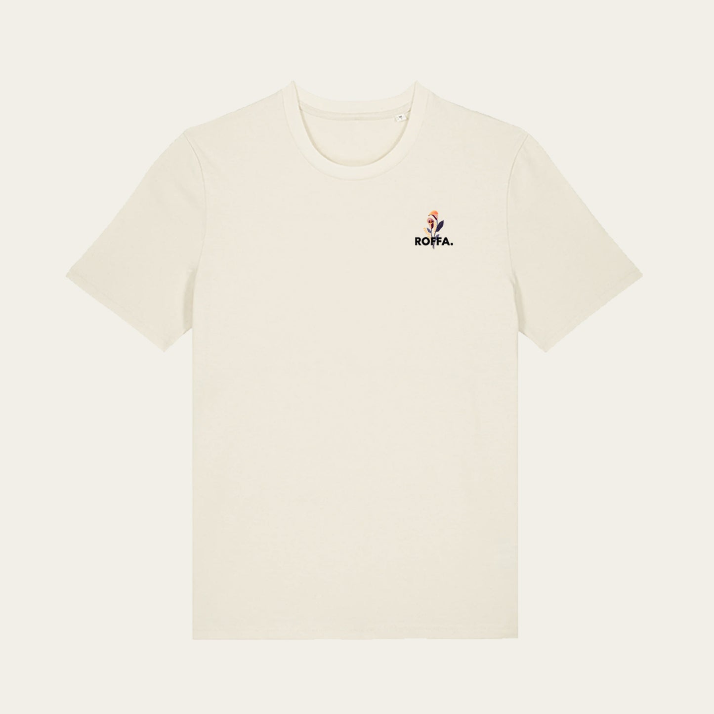 ROFFA. t-shirt regular - BLOOMING - 100% organisch katoen