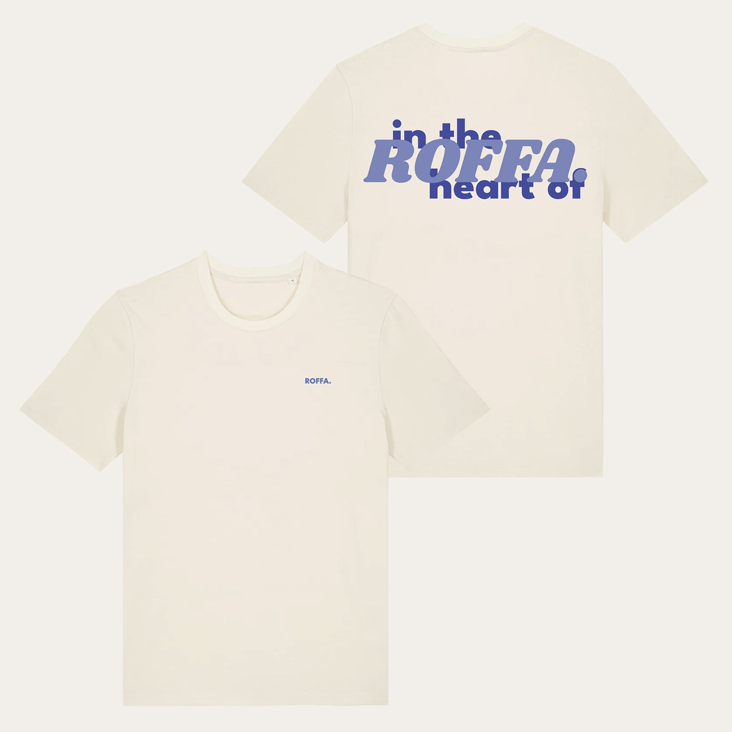 ROFFA. t-shirt regular - In the heart of - 100% organisch katoen