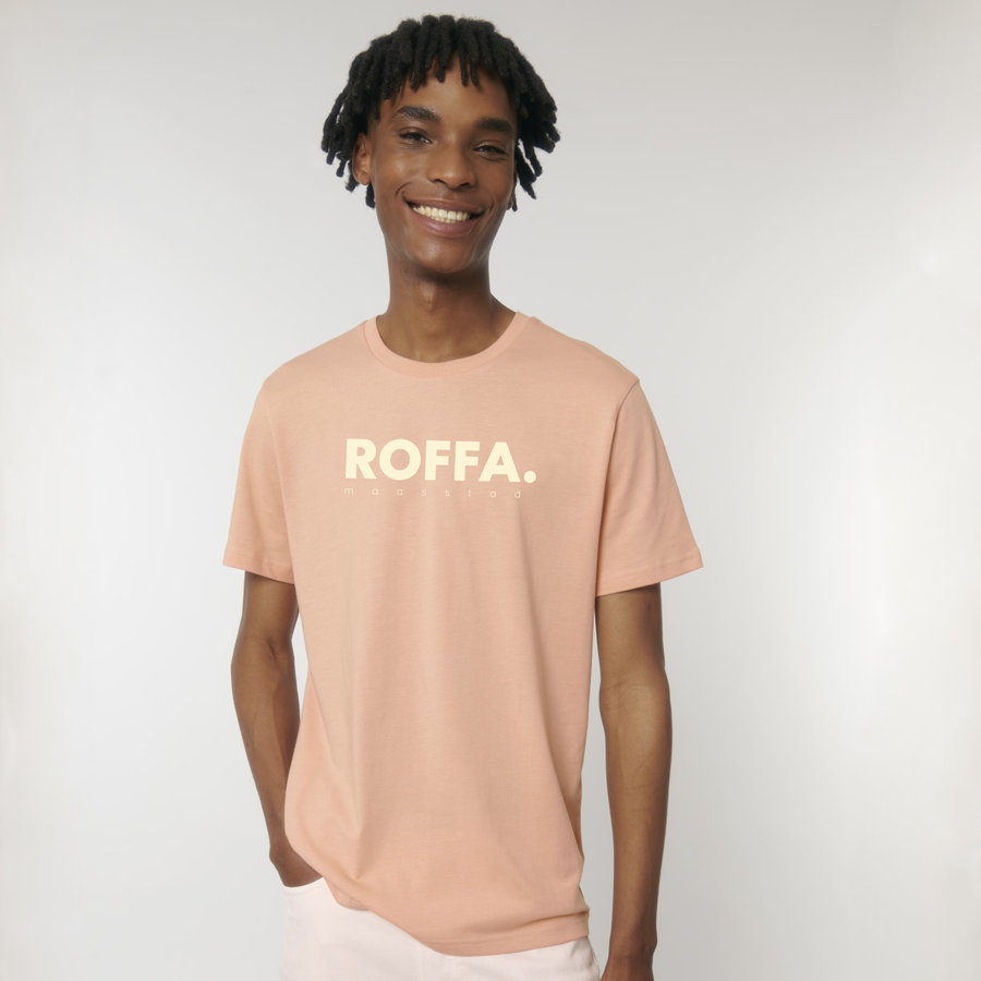 ROFFA. t-shirt Special regular fit - 100% organisch katoen - logo extra groot