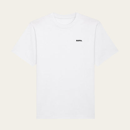 ROFFA. oversized t-shirt wit - Panthera - 100% organisch katoen