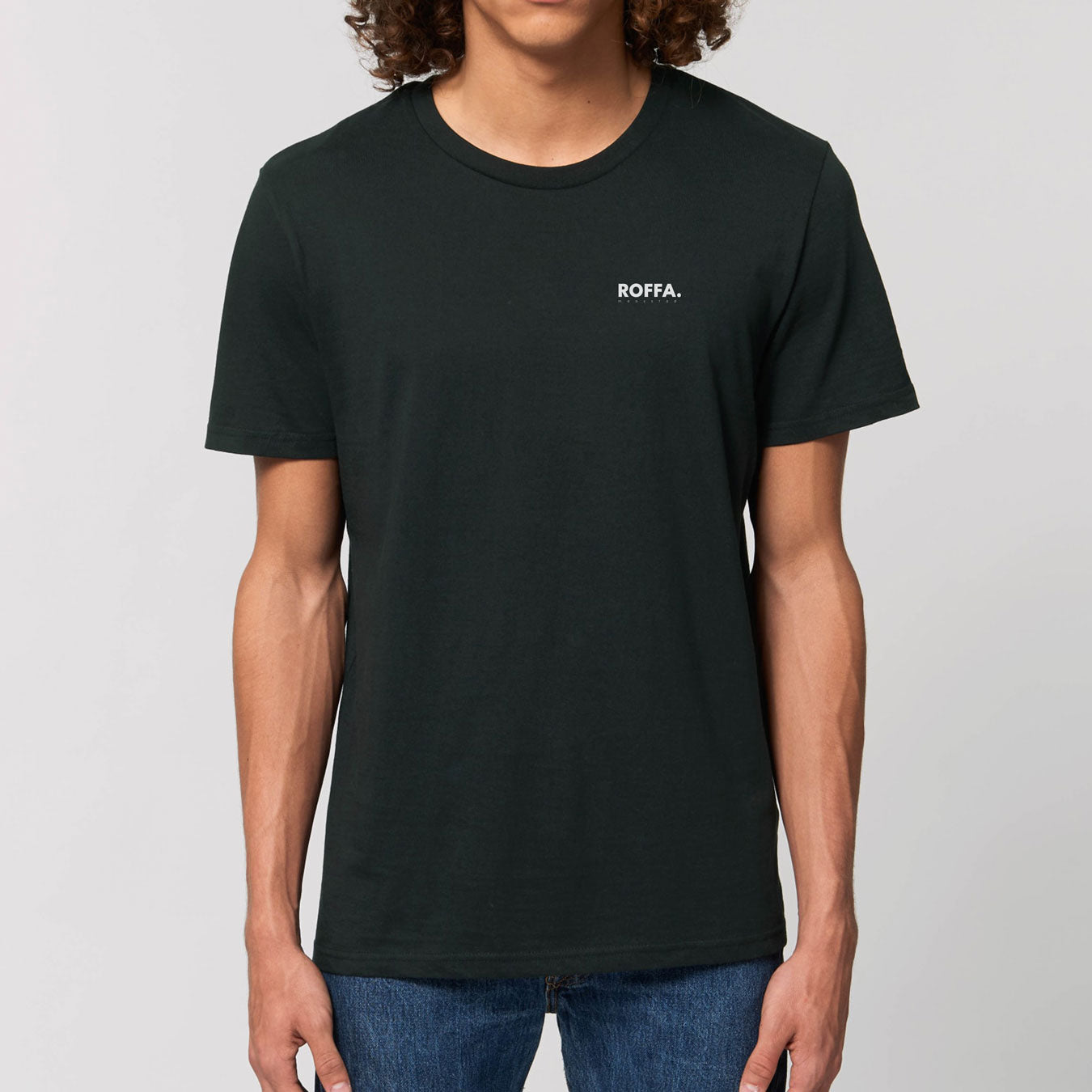Zwart t-shirt met Roffa en rotterdam logo