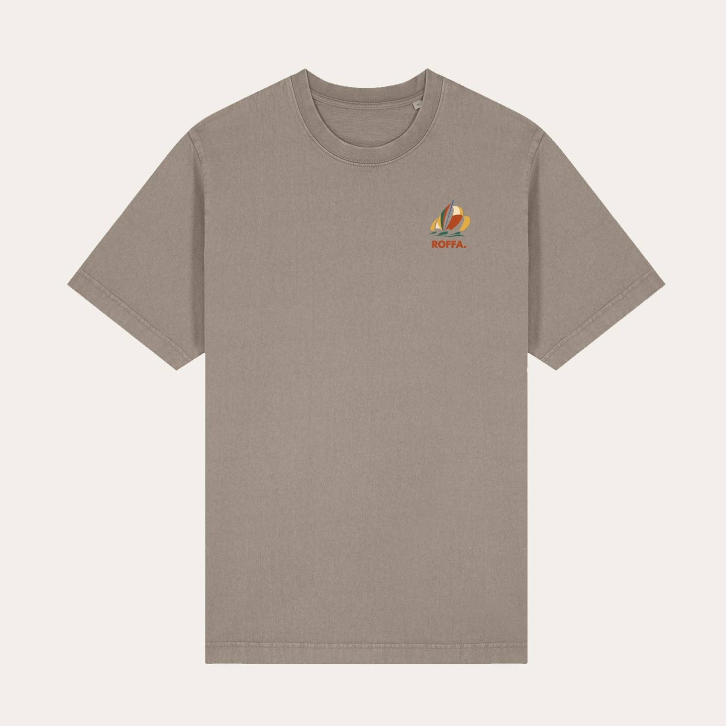 ROFFA. washed oversized t-shirt - Crossing seas - 100% organisch katoen