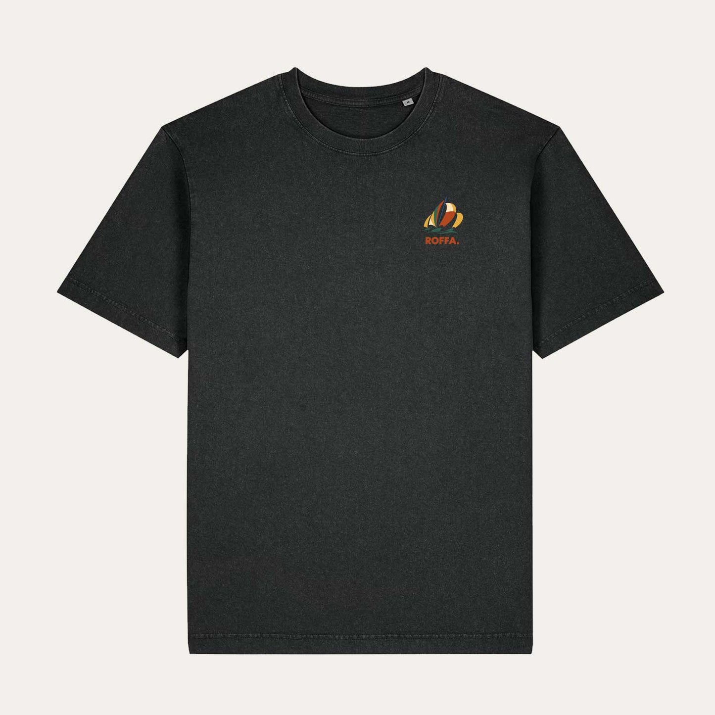 ROFFA. washed oversized t-shirt - Crossing seas - 100% organisch katoen