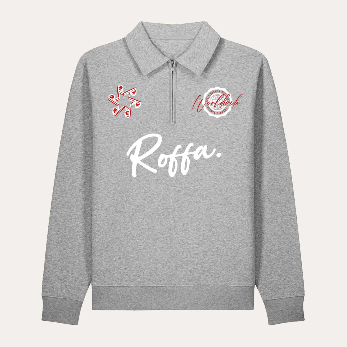 ROFFA. comfort zip polo - RRRRR Worldwide