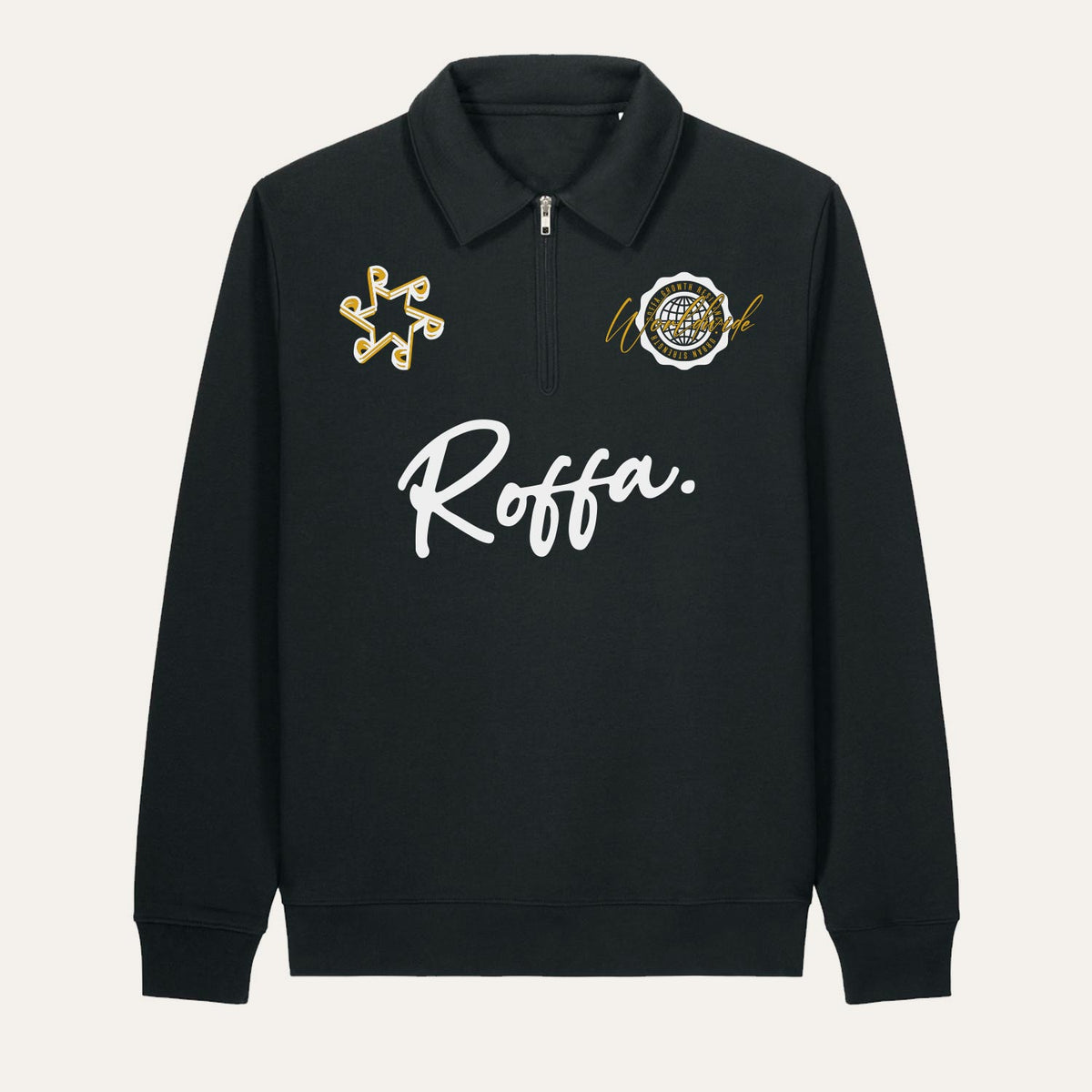 ROFFA. comfort zip polo - RRRRR Worldwide